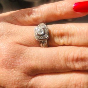 SOLD Penny Preville Diamond and 18K White Gold Ring *RARE*